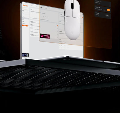 Bezdrátová herní myš ATK A9 s technologií NearLink, ergonomická, PAW3395, třírežimové Bluetooth, nízká latence, e-sportovní myš pro PC
