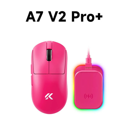 MCHOSE A7 V2 Ελαφρύ ασύρματο gaming ποντίκι με διπλό polling rate 8,000Hz, PAW3950 TI, για gaming, esports και γραφείο