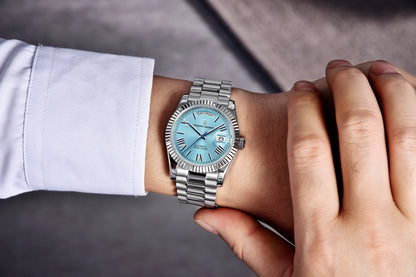 PAGANI DESIGN Luxury Men Watch Sapphire mirror Luminous Stainless Steel Watch Week Date Mechanical Waterproof ST16 Man watch
