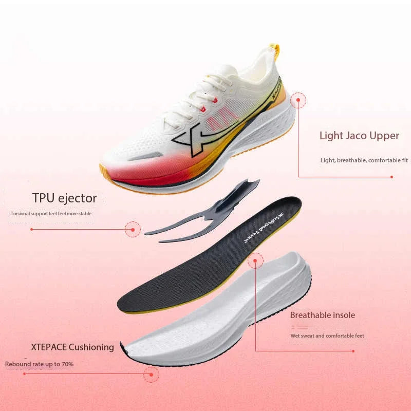 Xtep Five Speed 2.0 Running Shoes For Men   Autumn Comfortable Sports Shoes Jogging Cushioning Sneakers 876319110001