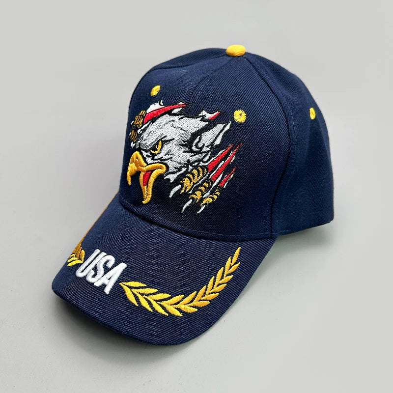 Ear of wheat Eagle Embroidery Baseball Hats New Men Women Fashion Breathable Sunshade Snapback Hardtop Caps Versatile Street ins
