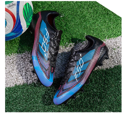 Chaussures de football pour hommes, crampons d'entraînement rapides pour terrain extérieur, chaussures de football à crampons pour terrain synthétique, baskets basses originales unisexes