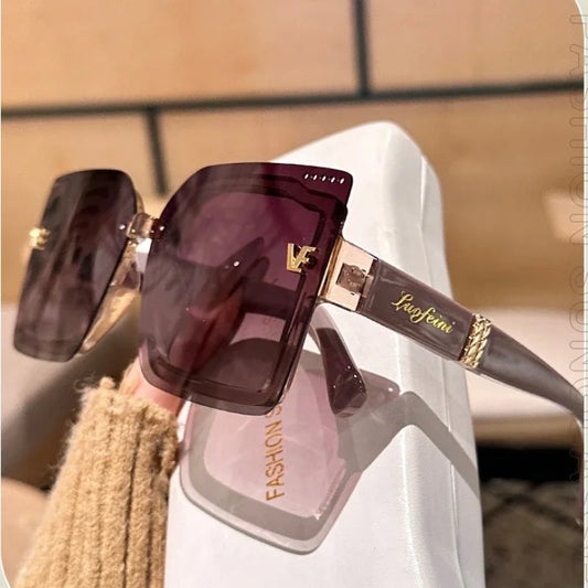 New Square Polarized Sunglasses Women Oversized Large Sun Glasses Ladies UV400 Classic Shades Oculos De Sol Luxury Designer