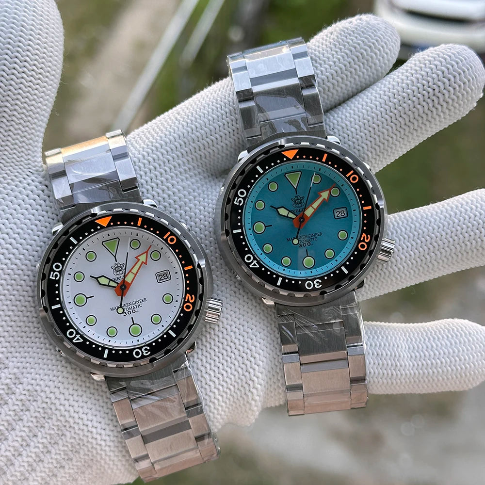 2025 Tuna Can Classic Watch For Men STEELDIVE SD1975C Super Luminous Ceramic Bezel 300M Waterproof NH35 Movement Dive Wristwatch