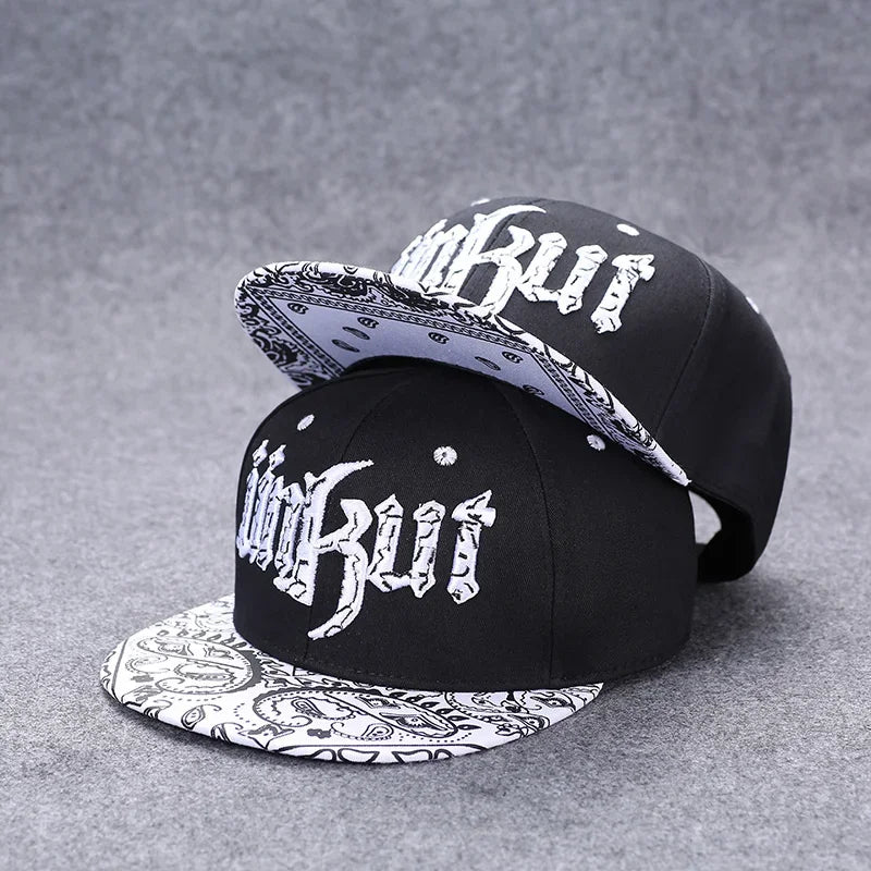 Men's Letter Embroidery All-match Flat Brim Baseball Cap Ladies Summer Hip Hop Hats Outdoor Shade Adjustable Casual Peaked Caps