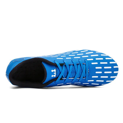 Chaussures de football en cuir pour enfants, baskets montantes pour garçons et filles, chaussures d'entraînement de football pour hommes, nouveau