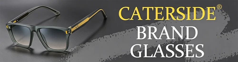 CATERSIDE Retro Small Circular Sunglasses Men Punk Propionic Luxury Brand Design Sun Glasses Women Business Party Eyewear UV400