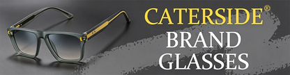 CATERSIDE Retro Small Circular Sunglasses Men Punk Propionic Luxury Brand Design Sun Glasses Women Business Party Eyewear UV400