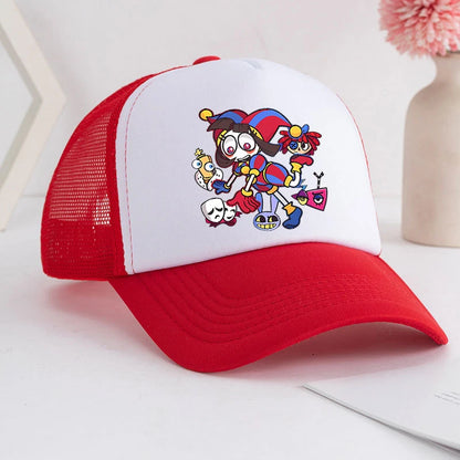 Cartoon The Amazing Digital Circus Baseball Cap for Adult Anime Printed Student Summer Athleisure Adjustable Cute Sun Hat Gift