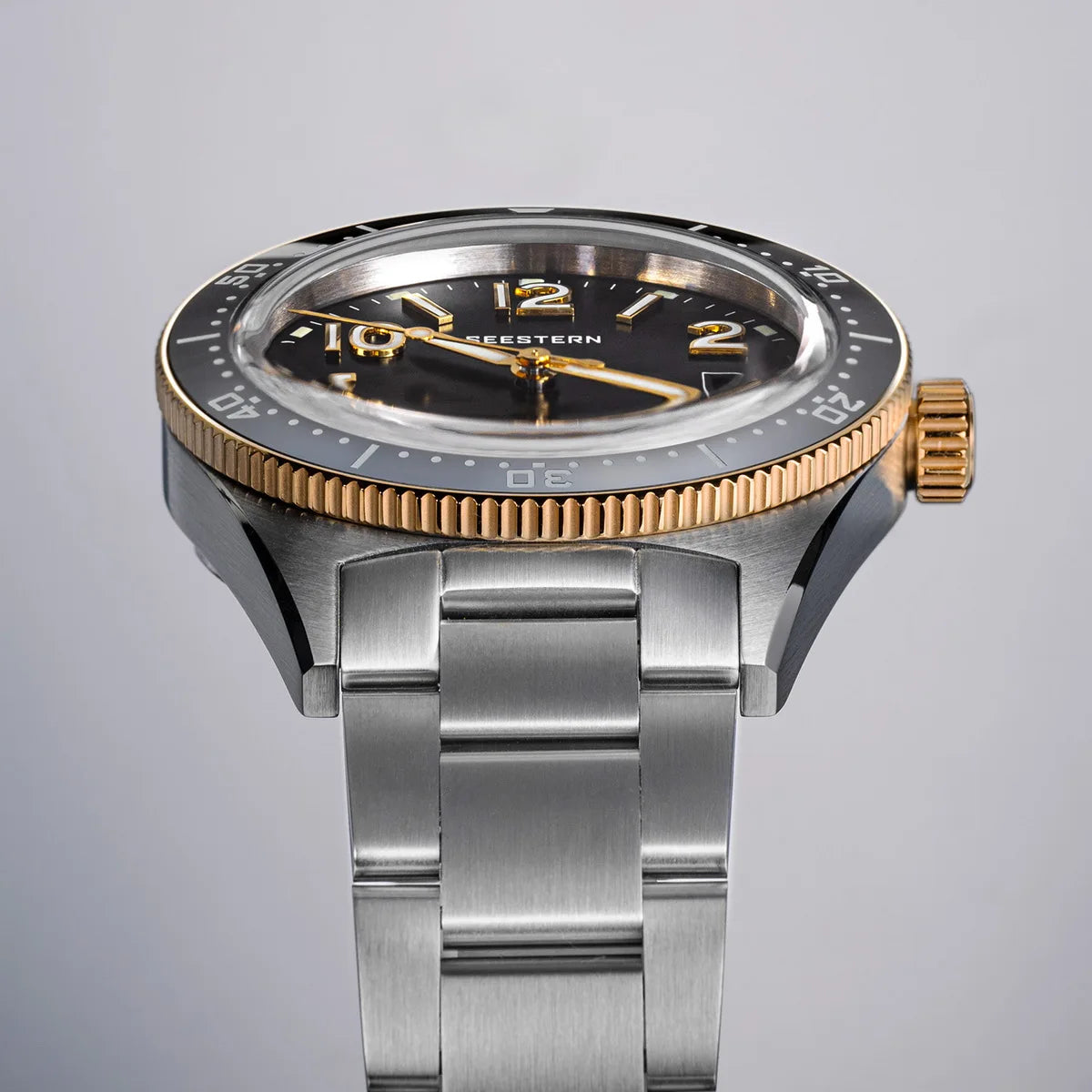 SEESTERN Diver Men's Watch Automatic Mechanical Wristwatches NH35 Movement Ceramic Bezel 20Bar Waterproof Sapphire Luminous S434-2