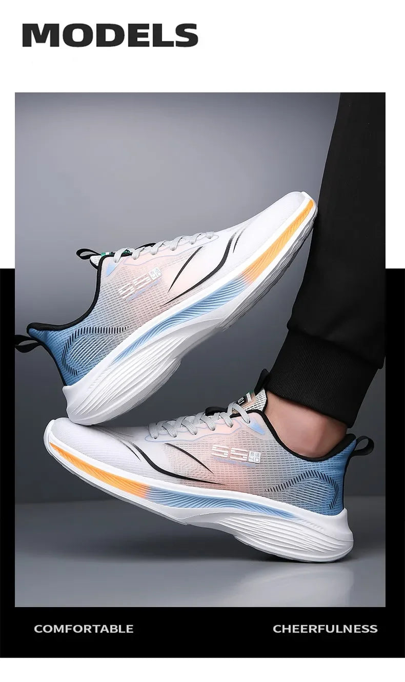 Carbonplaat marathonschoenen voor heren, casual sneakers met luchtkussen, luxe, comfortabel en lichtgewicht, sportieve hardloopschoenen voor heren