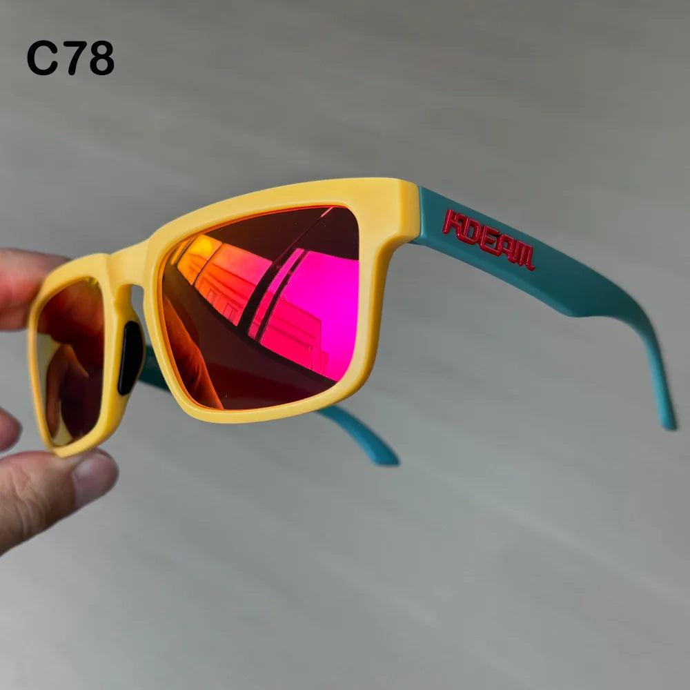 Kdeam High Quality Original Brand Design Polarized Sunglasses for Women Men Fashion Unisex  Trendy Outdoor Eyewear For Couple