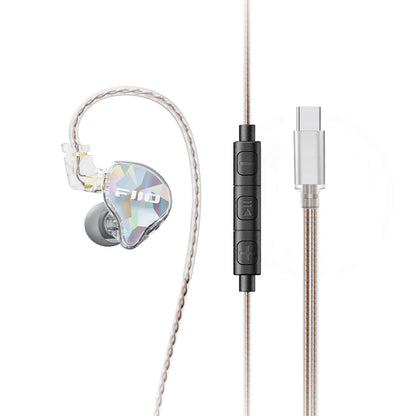 FiiO JD10 3.5mm / Type-C Wired In-Ear Earphone Hi-Res Audio HIFI Bass Stereo Music Earbuds Sport Gaming Headset