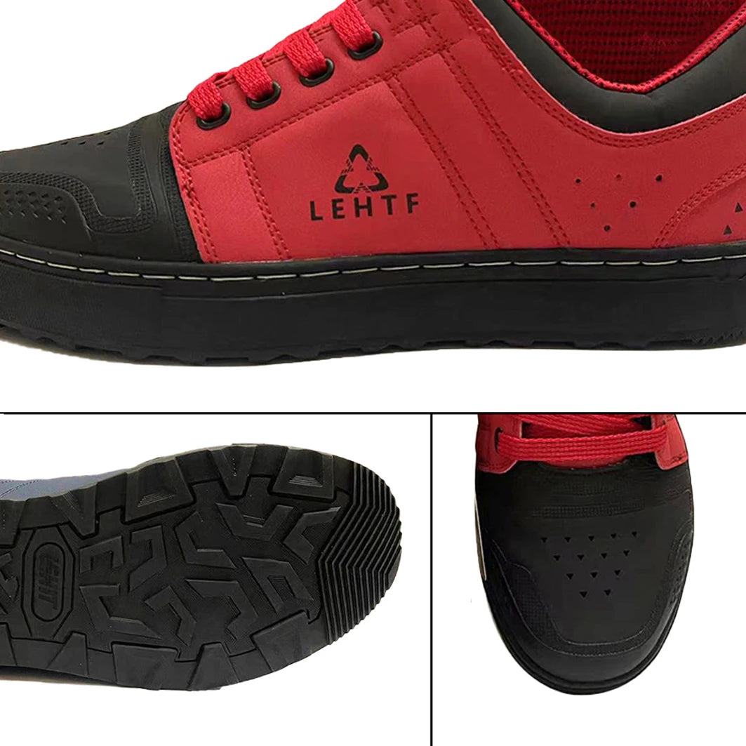 Zapatillas de ciclismo sin cierre para hombre y mujer, para actividades al aire libre, senderismo, ciclismo y entrenamiento deportivo; calzado de ciclismo con cordones, de malla transpirable y antideslizante