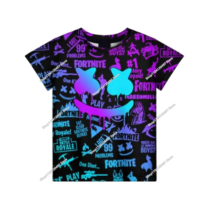Children's Fortnite Anime Hoodie Men's Streetwear Hip-Hop Sportswear Casual Loose Fit Sweatshirt Outdoor Fashion