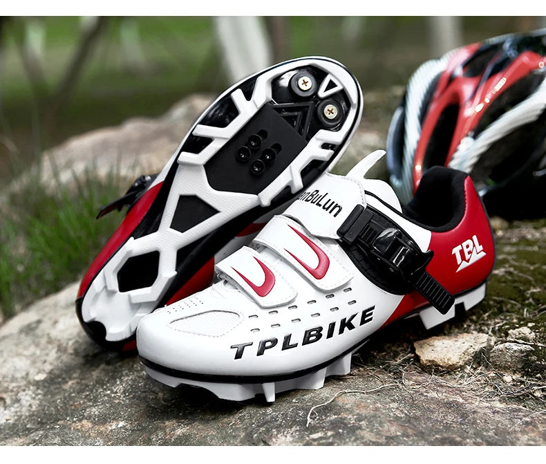 New Men's and Women's Bicycle Shoes,Outdoor Cycling Shoes,Three Functional Soles,Professional Training Shoes