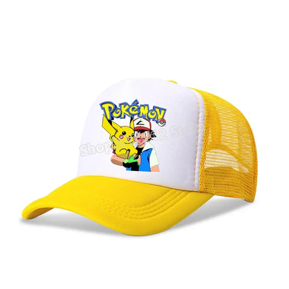 Pokemons Baseball Cap Pikachu Charizard Gengar Anime Peaked Hat Kid Adult Summer Outdoor Sport Hats Boy Casual Fashion Cap Gift