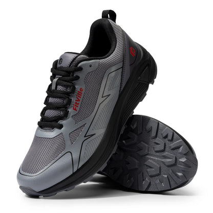 FitVille-Chaussures de course sur sentier coordonnantes pour hommes, baskets pour hommes, extra larges, légères, pieds enflés, soutien de la voûte plantaire, oto Instituts