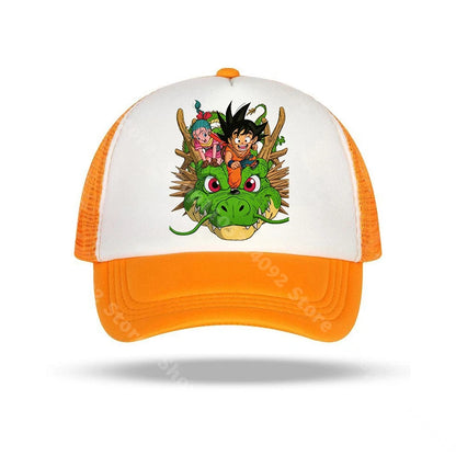 Dragon Ball-baseballkepsar med anime-karaktärer, solhattar för barn och vuxna, andningsbara sommarhattar i ledig stil, justerbara kepsar med skärm, presenter