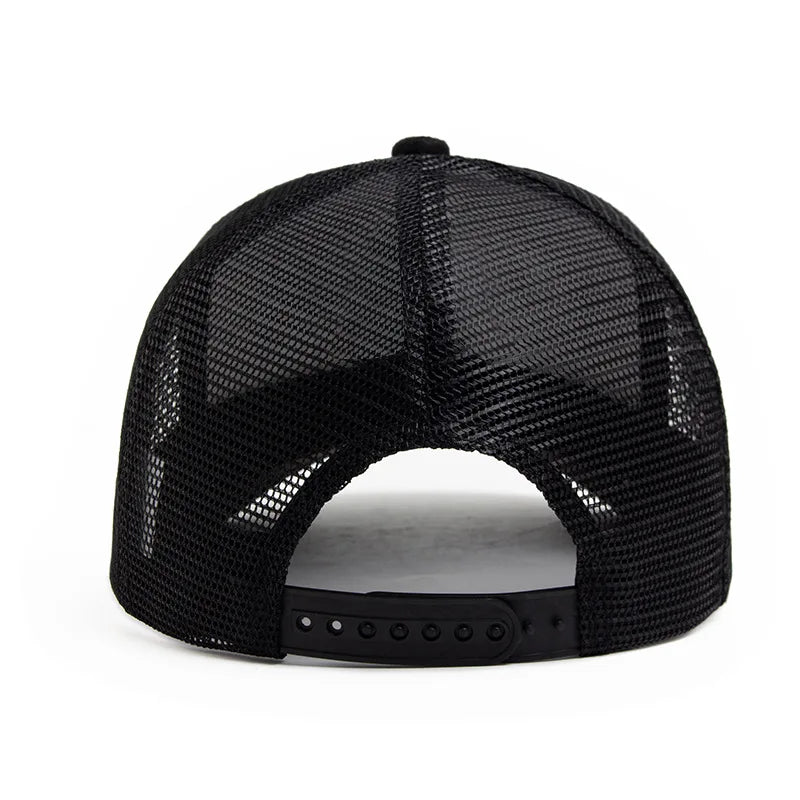 Four Seasons Mesh Baseball Cap Women Men Fashion Casual Breathable Letter Icon Unisex HipHop Trucker Caps Outdoor Sports Dad Hat