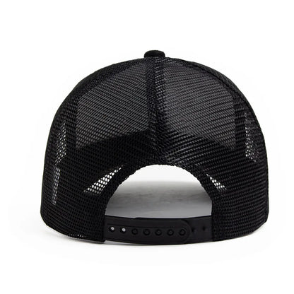 Four Seasons Mesh Baseball Cap Women Men Fashion Casual Breathable Letter Icon Unisex HipHop Trucker Caps Outdoor Sports Dad Hat