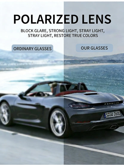 New Square Polarized Men Sunglasses Minimalist And Stylish Shades Suitable For Daily Use And Travel 1084