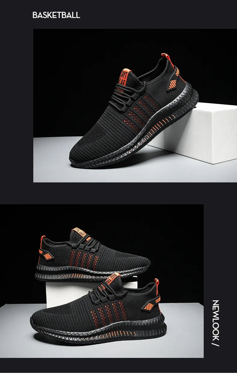 Fashion Sneakers Lightweight Men Casual Shoes Breathable Male Footwear Lace Up Walking Shoe Mens Casual Summer Shoes