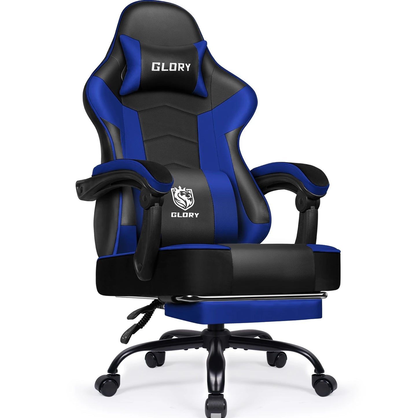 AUTHMIC Gaming Chair Ergonomic Reclining Office Chair with Adjustable Lumbar Support & Headrest  High-Back PC Gamer Adults Teen