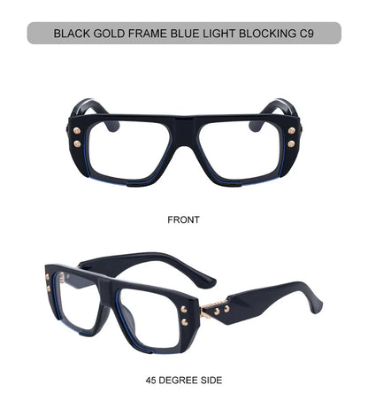 Polarized Steampunk Square Sunglasses Men 2026 Luxury Brand Punk Big Frame Driving Sun Glasses Fashion Eyewear For Male Shades