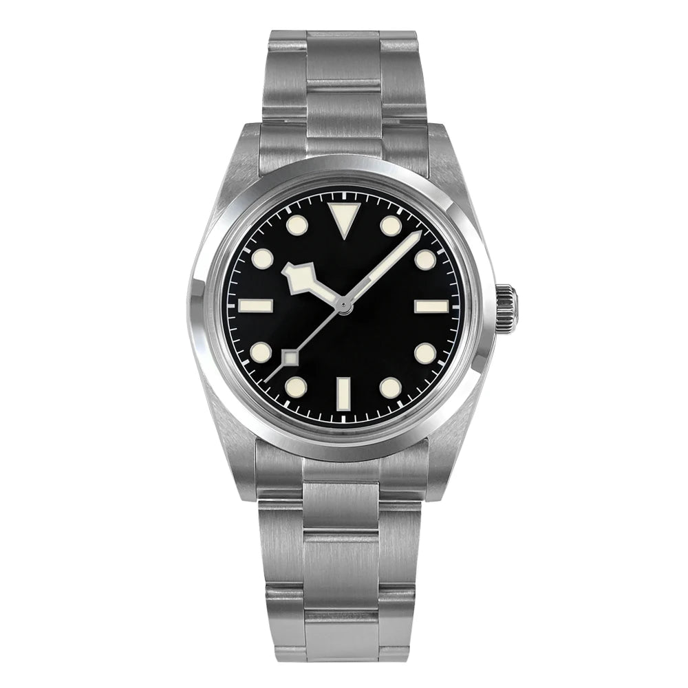 San Martin Men Luxury Watch 36mm BB36 Snowflake Hands Explore Series Sports Watches PT5000 Automatic Mechanical 10Bar BGW-9 Lume