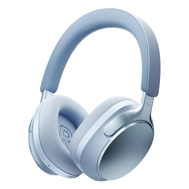 Casque sans fil supra-auriculaire, casque ANC adaptatif 58 dB avec 140 h d'autonomie, Bluetooth 6.0, double haut-parleur 4 fréquences, audio spatial