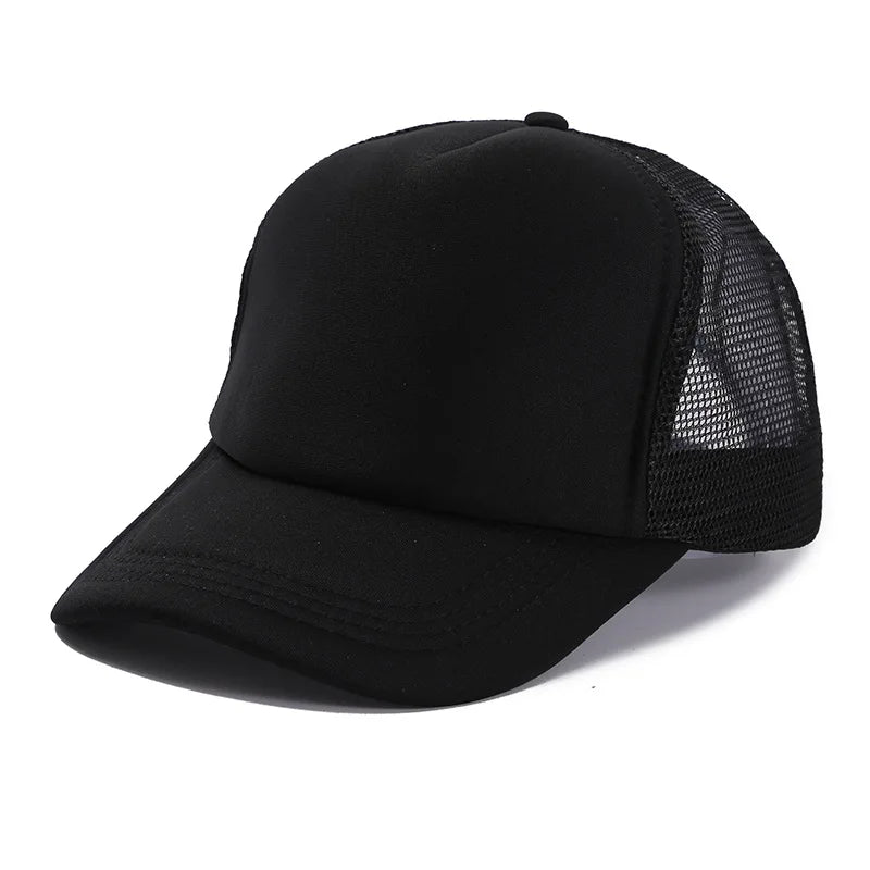 Unisex Cap Casual Plain Mesh Baseball Cap Adjustable Snapback Hats for Women Men Hip Hop Trucker Cap Streetwear Dad Hat