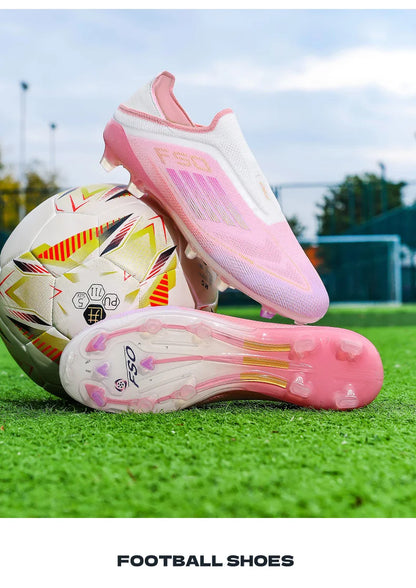 New Men's Football Boots Turf Comfortable Soccer Shoes Sport Fg Grass Cleats Futsal Non Slip Outdoor Adult Ultralight Non-Slip