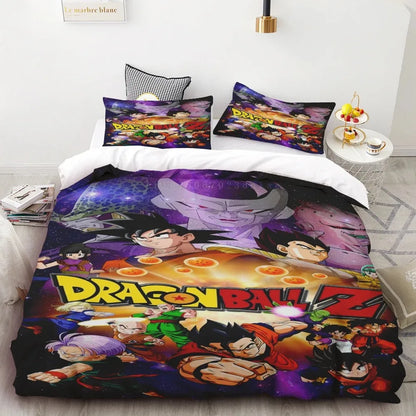 Povlečení s povlakem na přikrývku Goku Dragon Ball pro teenagery a děti, chlapce – nejlepší dárek, dekorace do ložnice Queen King