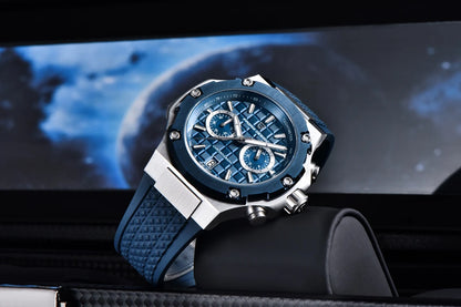 Relógios de quartzo para homem PAGANI DESIGN – Cronógrafo desportivo de luxo, estanque, com ponteiros luminescentes e vidro de safira com tratamento antirreflexo