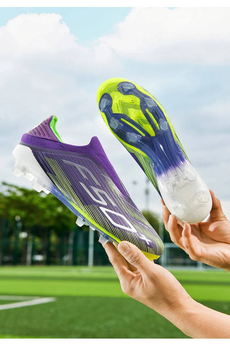 New Men's Football Boots Turf Soccer Shoes Sport Ultralight Comfortable Cleats Futsal Non-Slip FG Grass Indoor Adult Non-Slip