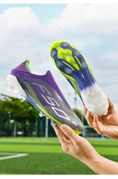 New Men's Football Boots Turf Soccer Shoes Sport Ultralight Comfortable Cleats Futsal Non-Slip FG Grass Indoor Adult Non-Slip