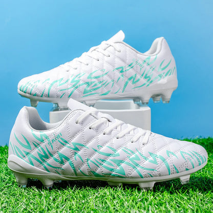 Chaussures de football professionnelles AG FG, légères, en tissu composite PU, semelle en TPU résistante à l'usure, antidérapantes, chaussures de sport unisexes pour activités de plein air.