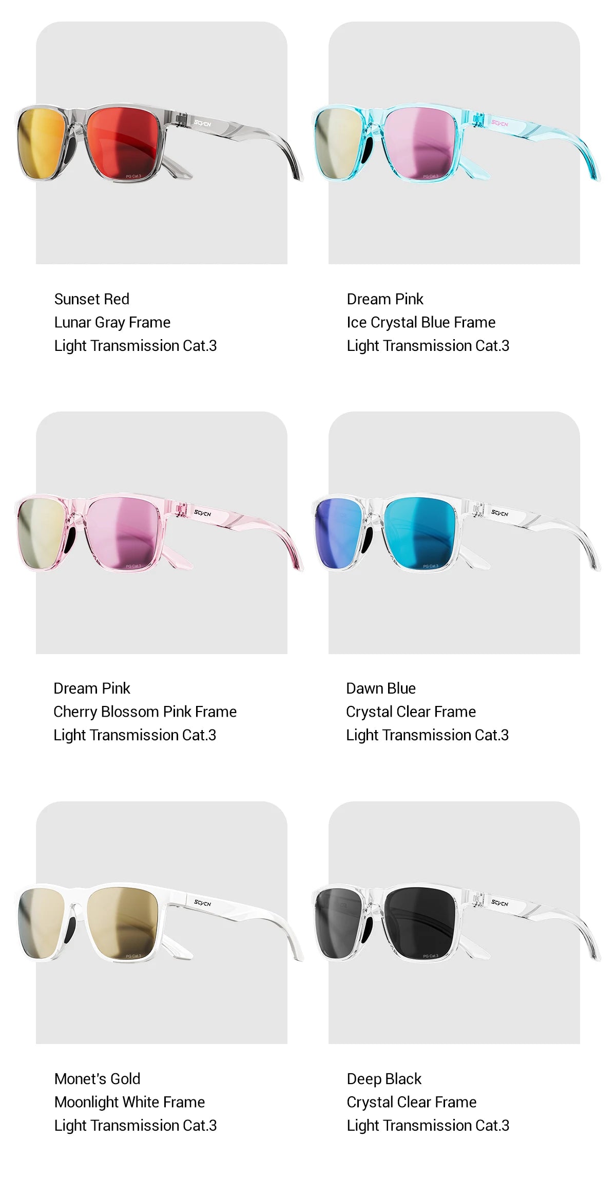 SCVCN Outdoor Polarized Water Sports Beach Ocean Sea Platform Fishing Cycling MTB Sunglasses Bicycle Sports Hiking Eyewear UV400
