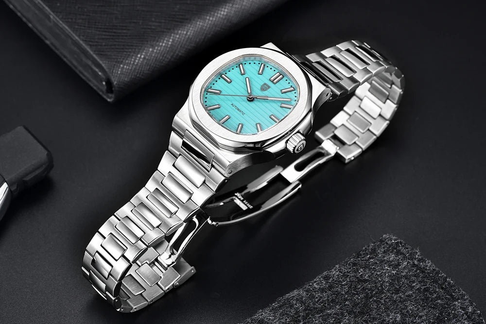 PAGANI DESIGN 2025 New Men's Watches Luxury Automatic Watch For Men Mechanical 40MM WristWatch Stainless Steel AR Sapphire glass