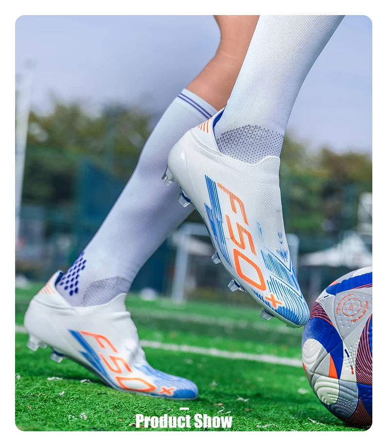 New Men’s Soccer Shoes Grass Football Boots Ultralight Sport Comfortable Indoor Cleats Non-Slip FG Turf Futsal Adult Non-Slip