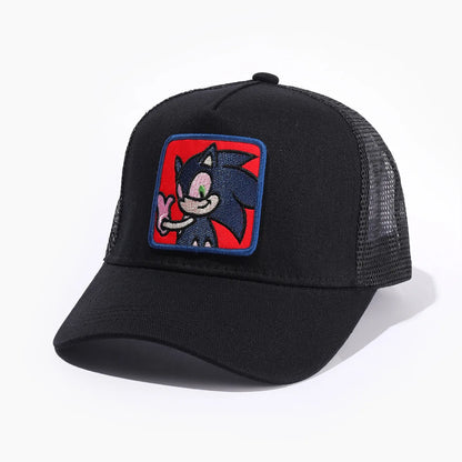 Hot Sale Unisex Cartoon Cap High Quality Sonic The Hedgehog Shadow Sonic Breathable Sun Hat Kids Gifts Cap Fashion Mouse Hat