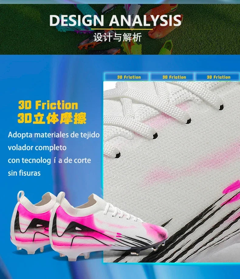 Men's New Non-Slip Soccer Shoes Training FG Top Quality Sneakers Football Boots Cleats Wholesale Drop Shipping Unisex Adult