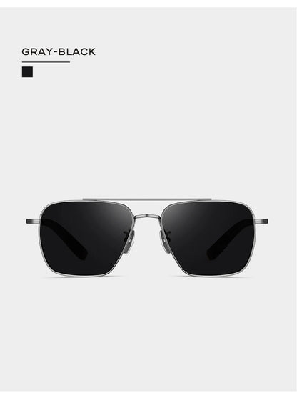 CAPONI Polarized Men Sunglasses Seiko Pure Titanium Photochromic Outdoor Driving Shades UV400 Original Brand Sun Glasses BS50004