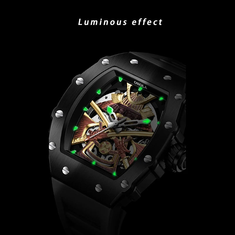 ONOLA Men Automatic Watch Luxury Brand Fashion Luminous Waterproof Mechanical Watches Men Military Sports Watches Gifts for Men