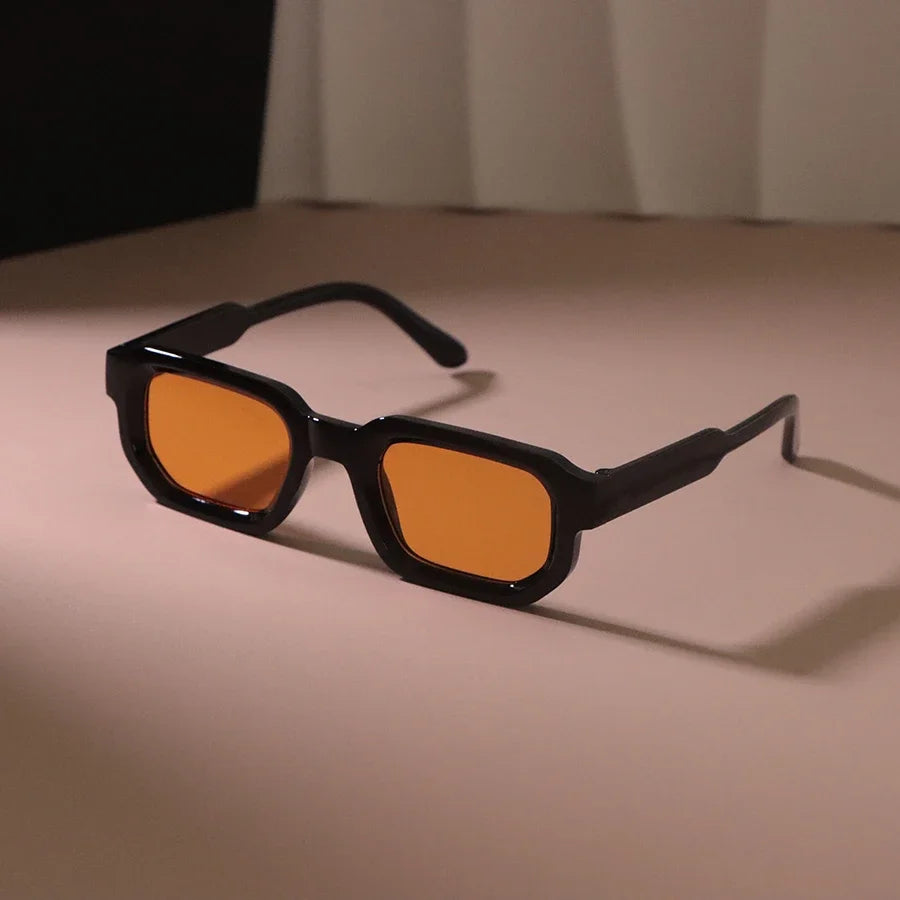 New Rectangle Sunglasses Women Men Luxurious Brand Designer Casual Sun Glasses Female Male Plastic Personality Outdoor Eyewear