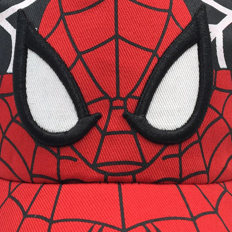 Marvel Spider-Man Anime Figure Baseball Cap Cotton Peaked Hat Student Men Lady Cartoon Outdoor Sunshade Dress Up Birthday Gift