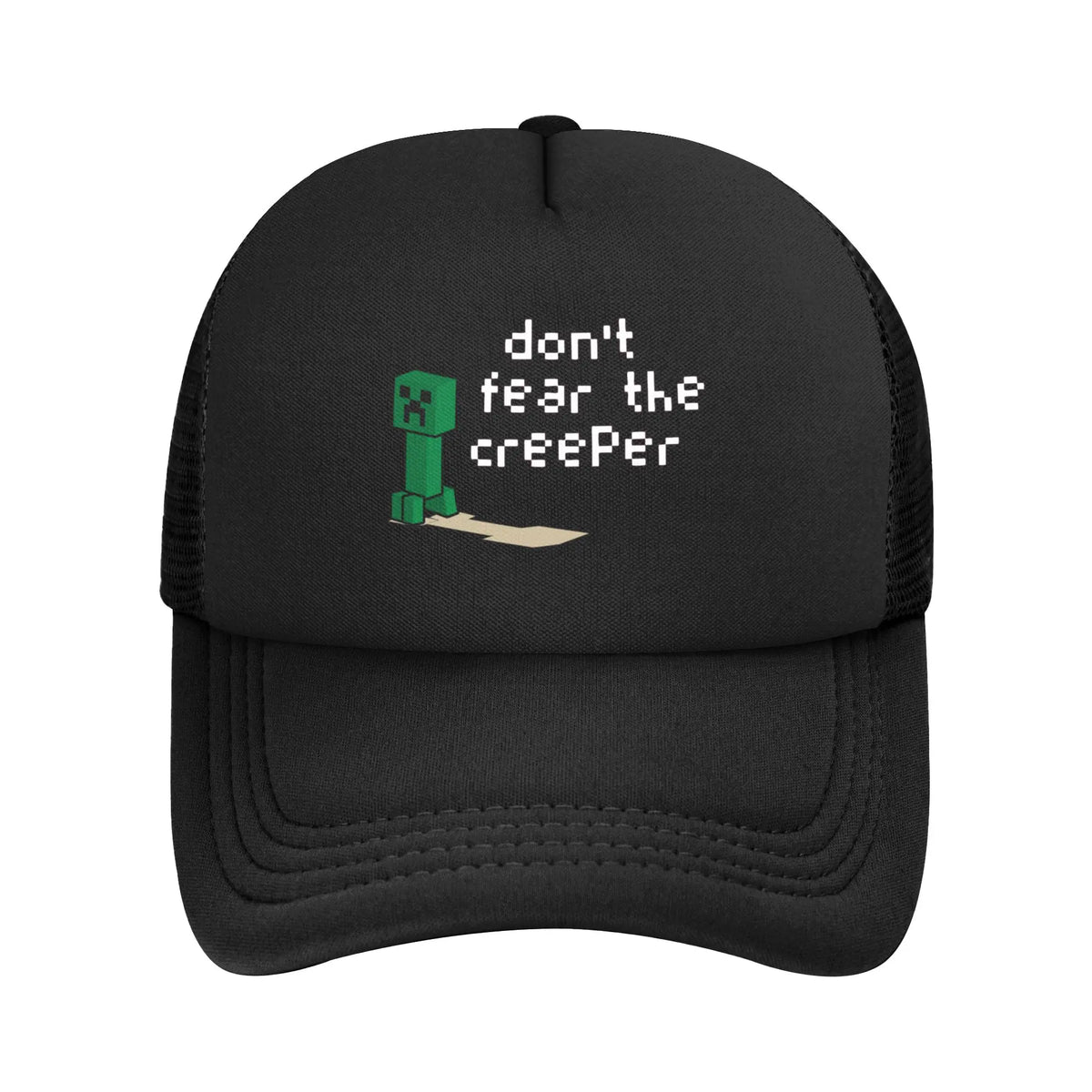 Vuxen Creepers stor urtavla videospel-trucker-keps nätbaseballkeps polyesterhatt solhatt justerbar racingkeps sommar
