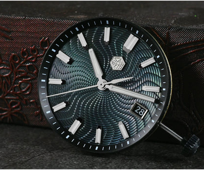 San Martin Official 39mm Guilloche MOP Dial Gada Watch Miyota 9015 Luxury Men's Automatic Mechanical Watches 10 ATM reloj SN0150