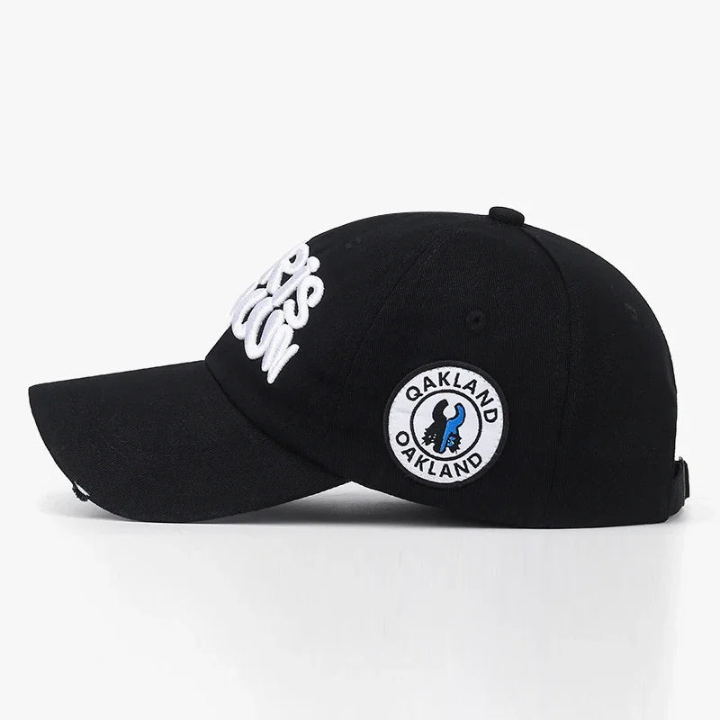 Mode, friluftsliv, sport, basebollkeps, unisex för män och kvinnor, universell bokstavsbroderi, justerbar snapback-keps